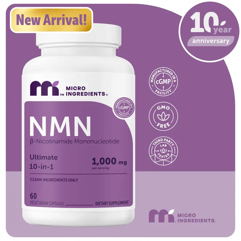 Ultimate 10-in-1 NMN Supplement for Cellular Vitality & Longevity