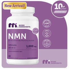 Ultimate 10-in-1 NMN Supplement for Cellular Vitality & Longevity