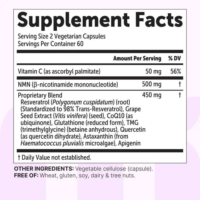 Ultimate 10-in-1 NMN Supplement for Cellular Vitality & Longevity