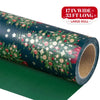 Reversible Christmas Wrapping Paper Roll with Snowflake & Reindeer Patterns
