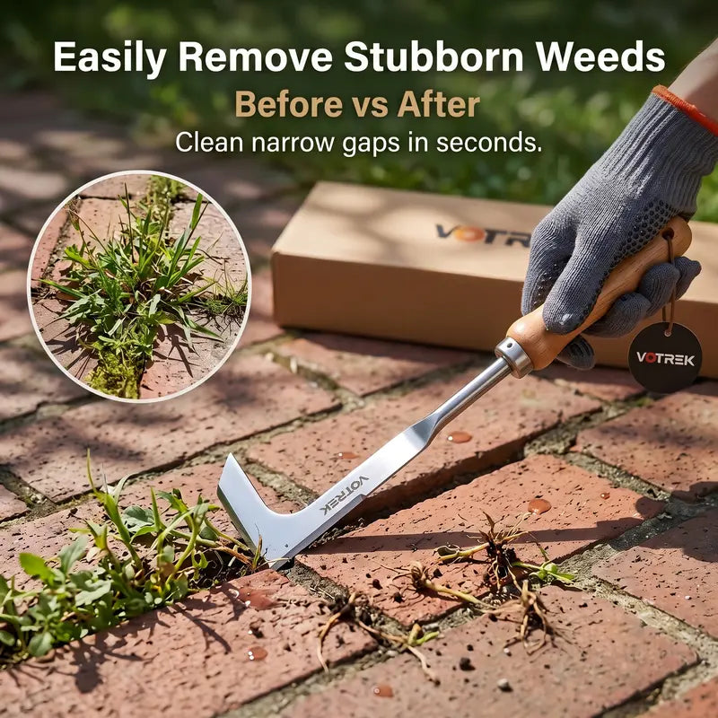 Ergonomic Stainless Steel Hand Weeding Hoe Kit | Buy 1 Get 1 Free