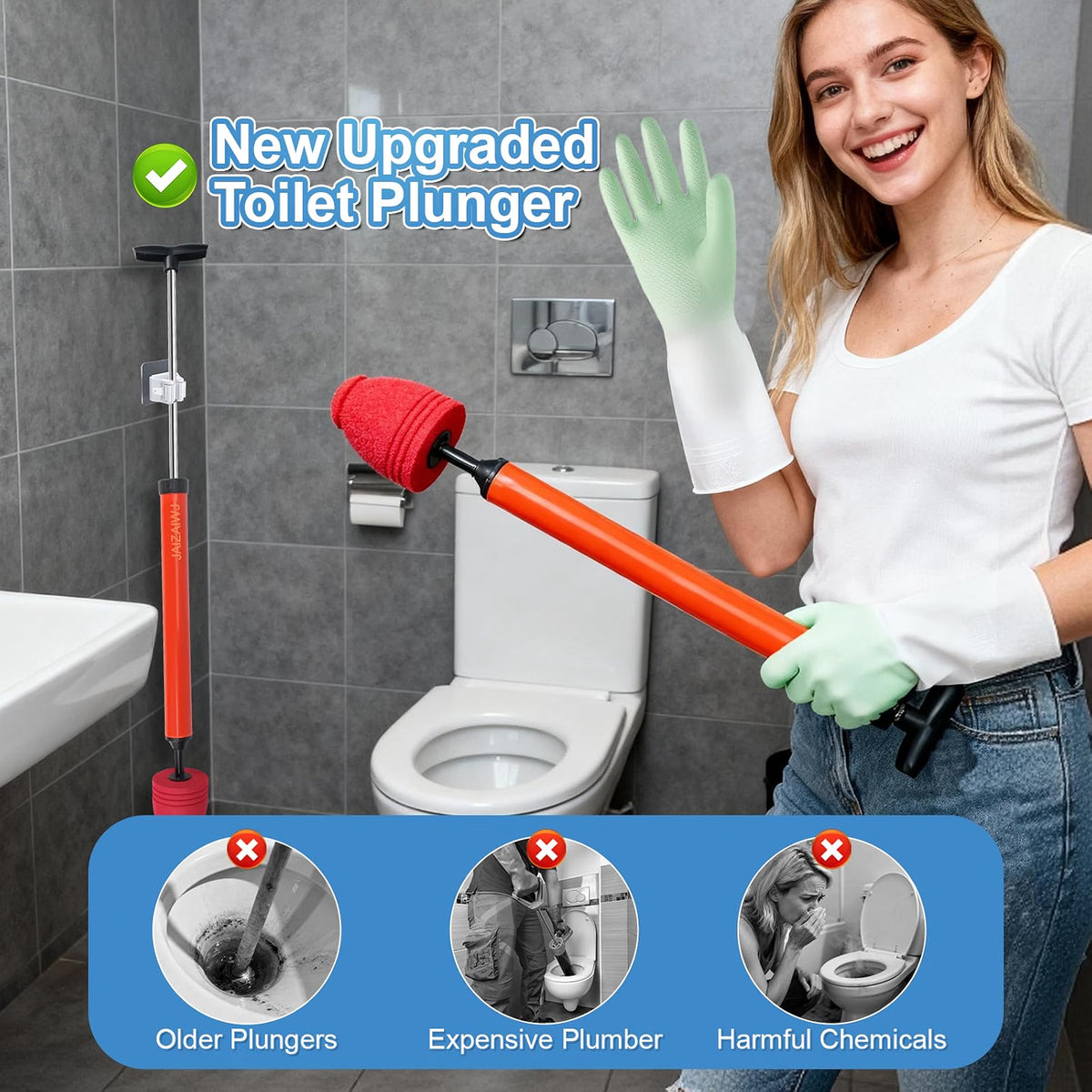 High Pressure Air Toilet Plunger Drain Unblocker | Buy 1 Get 1 Free
