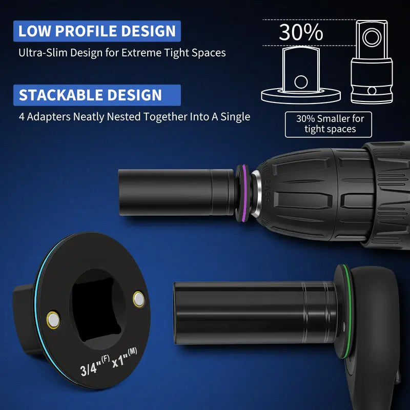 Low-profile socket adapter set — gallery 5