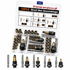 Effortless Drill Adapter Rivet Nut Tool Set