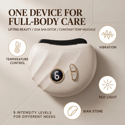 Portable Smart Electric Gua Sha Device with Red Light Therapy, Heat Compress