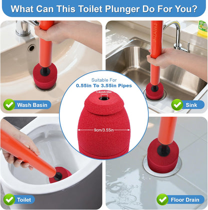 High Pressure Air Toilet Plunger Drain Unblocker | Buy 1 Get 1 Free