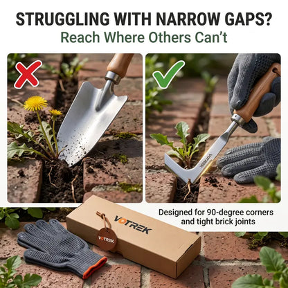 Ergonomic Stainless Steel Hand Weeding Hoe Kit | Buy 1 Get 1 Free