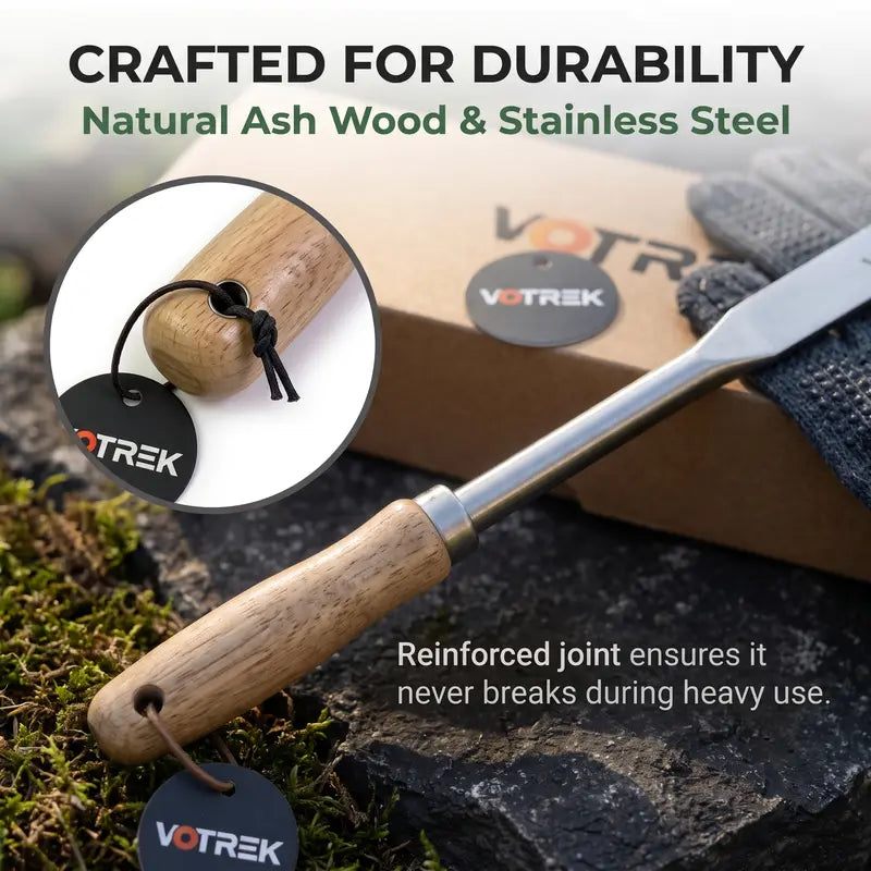 Ergonomic Stainless Steel Hand Weeding Hoe Kit | Buy 1 Get 1 Free