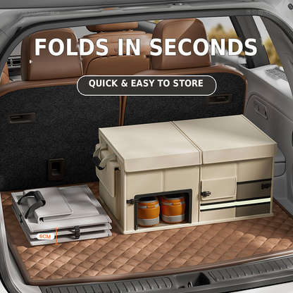 Car Trunk Organizer, Foldable Vehicle Storage Box