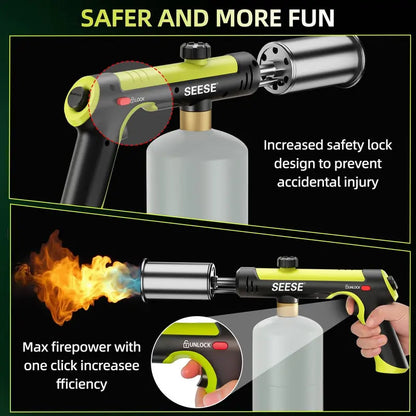 Ultra-Powerful Propane Torch Gun for Professional BBQ Searing & Outdoor Cooking