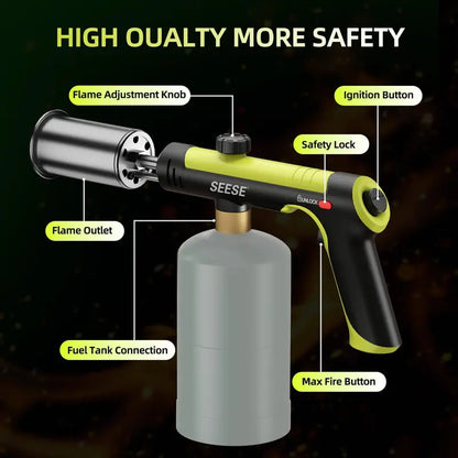 Ultra-Powerful Propane Torch Gun for Professional BBQ Searing & Outdoor Cooking