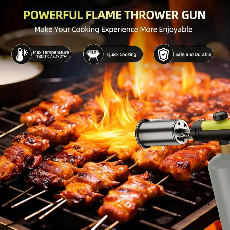 Ultra-Powerful Propane Torch Gun for Professional BBQ Searing & Outdoor Cooking