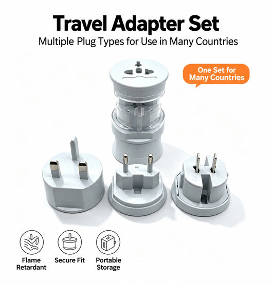 3-in-1 Travel Power Converters,Worldwide Universal Power Adapter